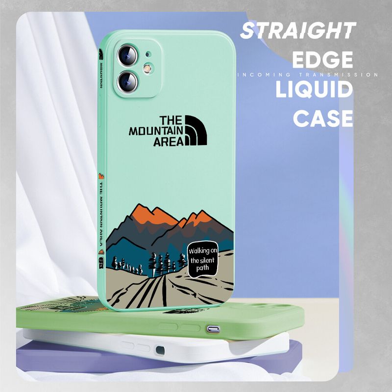 Hontinga ปลอกกรณีสำหรับ Samsung Galaxy Note 10 Note10 Plus Case Elegant ธรรมชาติ Moutain พื้นที่สแควร์ของเหลวนุ่มขอบซิลิโคนรูปแบบคลุมทั้งหมดกล้องป้องกันกรณีกลับปลอกโทรศัพท์ Softcase