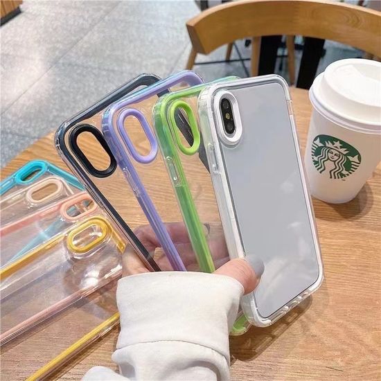 3 in 1 เคสโทรศัพท์ แบบใส กันตก สําหรับ iPhone 7 Plus 8 Plus 6 6s Plus X XS MAX XR