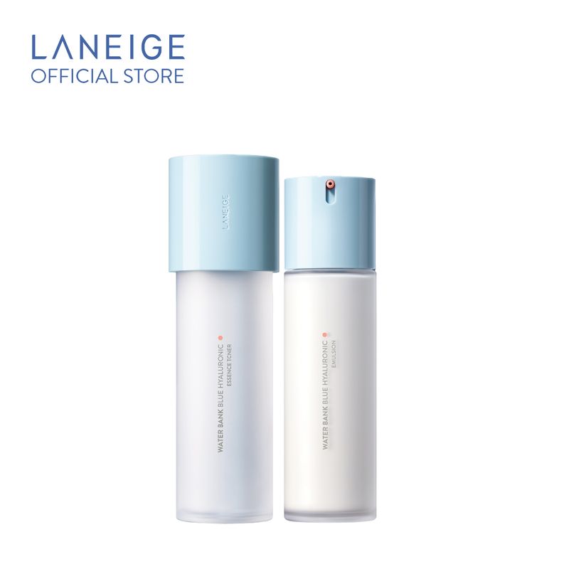 LANEIGE Water Bank Blue Hyaluronic Toner 160ml + Emulsion 120ml Set