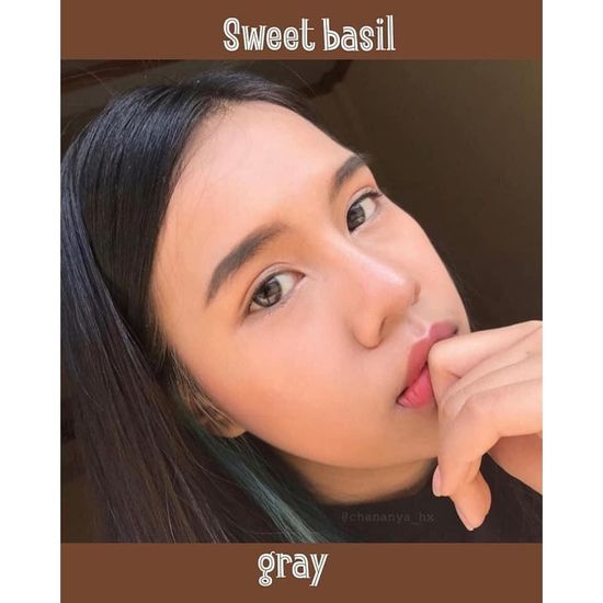 🔥คอนแทคเลนส์✨ขนาดกลาง✨Gray✨ Sweet Basil (Lovelylens)