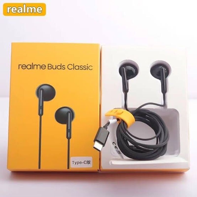 หูฟัง Realme Type C หูฟัง เรียวมี Type C Buds Classic เสียงดี มีไมค์โครโฟนในตัว ช่องเสียบแจ็ค Type C รับประกัน 1ปี