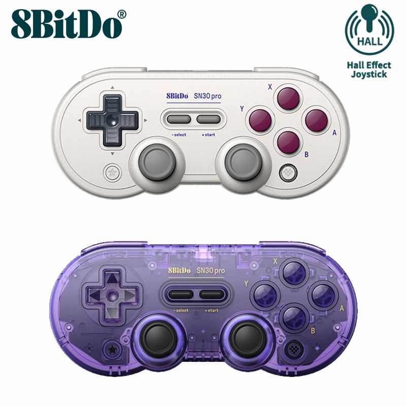 8bitdo SN30 Pro จอยสติ๊กควบคุมเกมบลูทูธไร้สาย สําหรับ Nintendo Switch OLED Switch Lite Steam Deck PC Windows Android iOS macOS Raspberry Pi