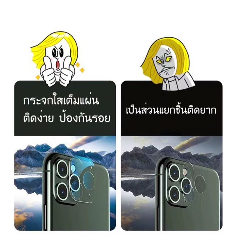 ฟิล์มกระจกเลนส์กล้องสำหรับ iPhone 14 Pro Max 13 15 Pro Max 11 12 Pro Max mini ใส ฟิล์มกันรอยกล้อง และเลนส์กล้องด้านหลัง