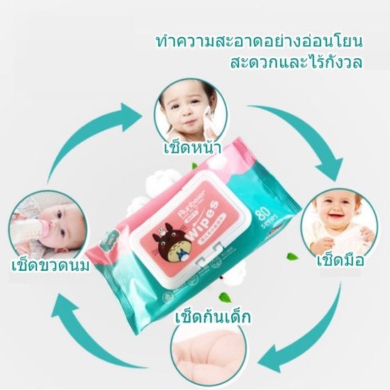 ทิชชู่เปียกเด็ก กระดาษเปียก BabyWipes กระดาษทิชชู่ ทิชชู่เ