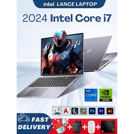 【2024 New】ASUS brand new original laptop Intel Core i7 15.6 inches 12/16GB RAM 512GB SSD พีซีสำหรับเล่นเกม รับประกัน 3 ป