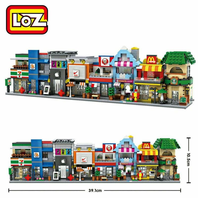 LOZ MiniBlock Street mini มีให้เลือก 8 ร้านค้า (รหัส 1601-1608)