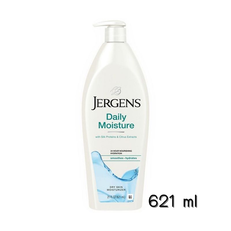 Jergens Daily Moisture Hydrates & Smoothes Dry Skin Moisturiser Lotion 295 ml 621 ml โลชั่นทาผิว สำหรับผิวแห้งกร้าน (1ขวด) ราคาต่อ1ขวด