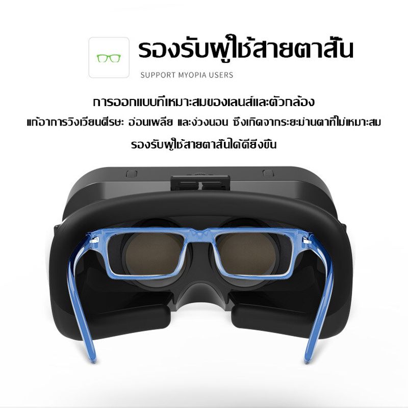 ของแท้100%  SHINECON แว่นตVR แว่นตา 4D เสมือนจริง ใช้ได้กับสมาร์ทโฟนทุกรุ่น 5-7นิ้ว แวนตVR แว่นตาภาพยนตร์ VRแว่นตา แว่นตา4D ภาพยนตร์ 4D VRว่น แว่VR ส่ง gamepads