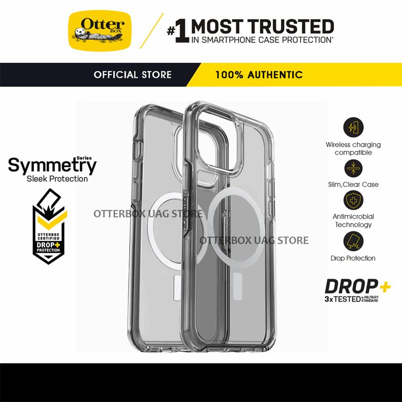 เคส OtterBox รุ่น Symmetry Clear / Stardust / Moon Walker Graphic Series With MagSafe - Apple iPhone 15 14 Pro Max / 15 14 Pro / 15 14 Plus / 15 14 / 13 12 Pro Max / 13 12 Pro / 13 12 / 13 12 Mini