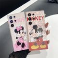 การ์ตูนน่ารัก Mickey Minnie Magnetic วงเล็บ ซองโทรศัพท์ Samsung Galaxy S24 Ultra S24 Plus S24 S23FE S23 Ultra S23 Plus S22Ultra S22Plus S21Ultra S21+ S21FE S20FE Note10Plus Note20Ultra Case เคสโทรศัพท์ใหม่ TPU ซิลิโคนอ่อนนุ่มป้องกันการตก เคสมือถือซัมซุ