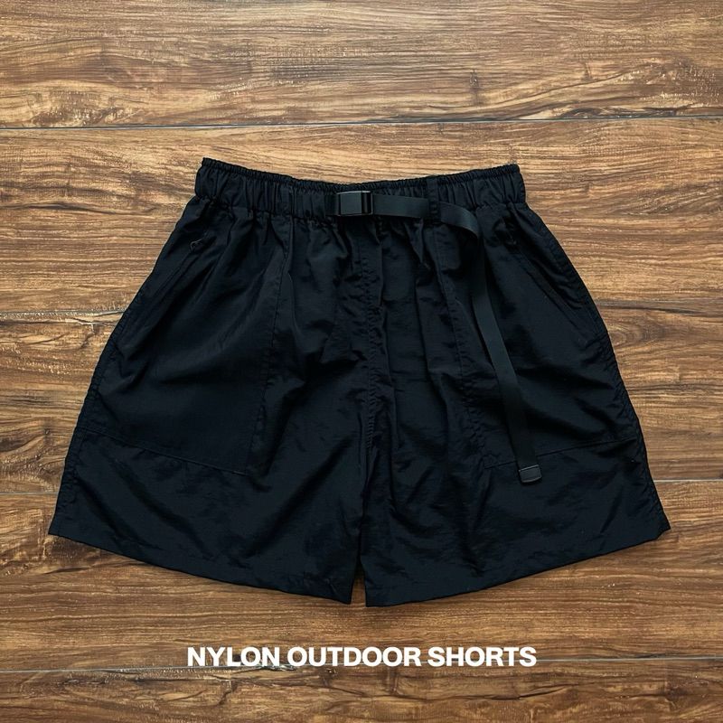 Nylon Outdoor Shorts,ดำ;M