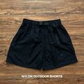 Nylon Outdoor Shorts,ดำ;M