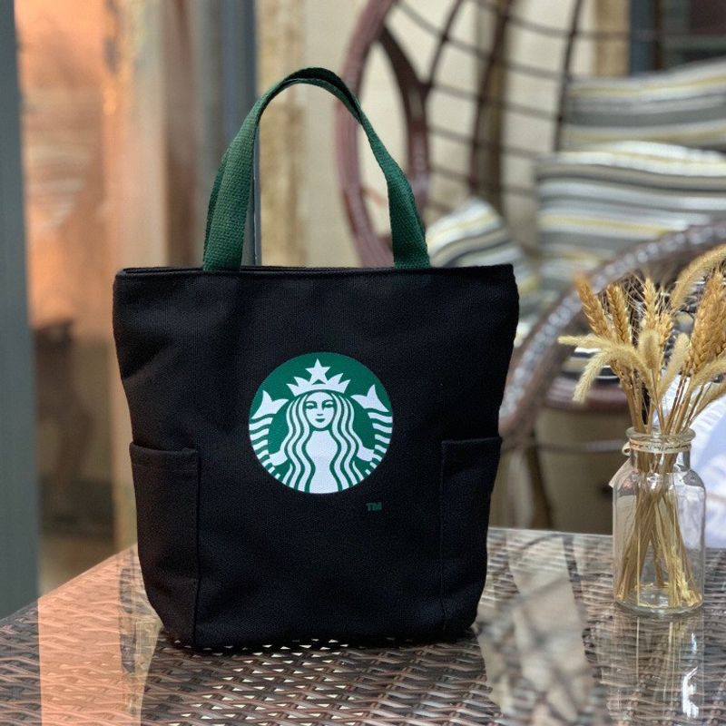 กระเป๋าสตาร์บัค มี7สี มีซิปถุงผ้า กระเป๋า🔥🔥Starbuck พร้อมส่ง -xbk7