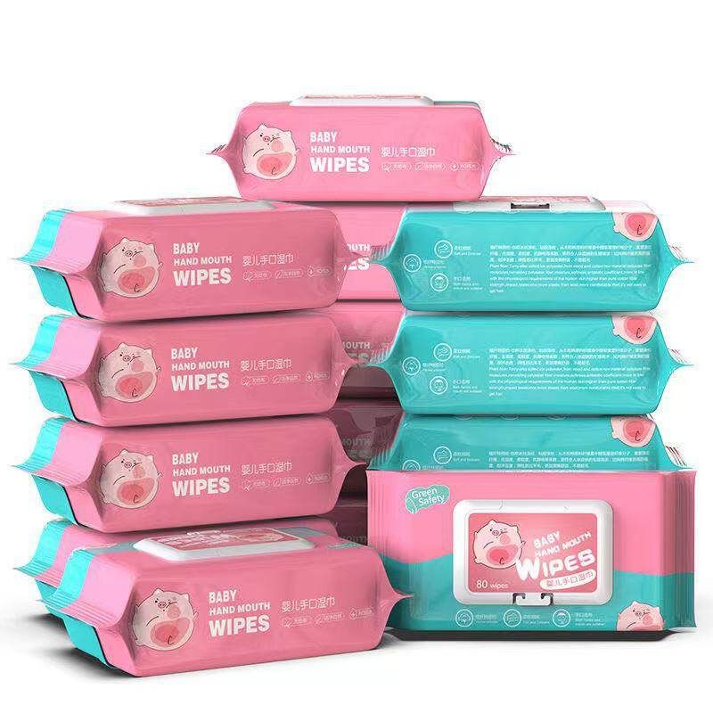 [10 แพ็ค] Baby Wipes ผ้าเช็ดทำความสะอาดสำหรับเด็ก ห่อใหญ่ สูตรอ่อนโยน นุ่มสบาย ไม่ระคายเคือง