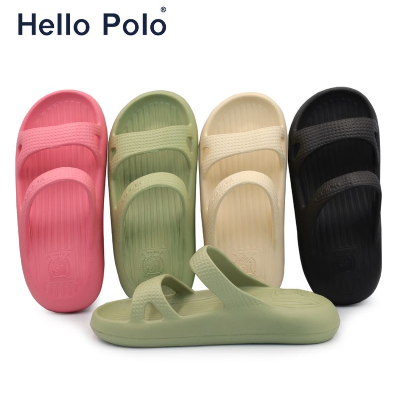 Hello Polo รองเท้าแตะผู้หญิง รองเท้านิ่มเหมือนเหยียบขี้ รองเท้าแฟชั่น นุ่ม ป้องกันการลื่นไถ เพิ่มความสูงด้วยพื้นหนา 8017