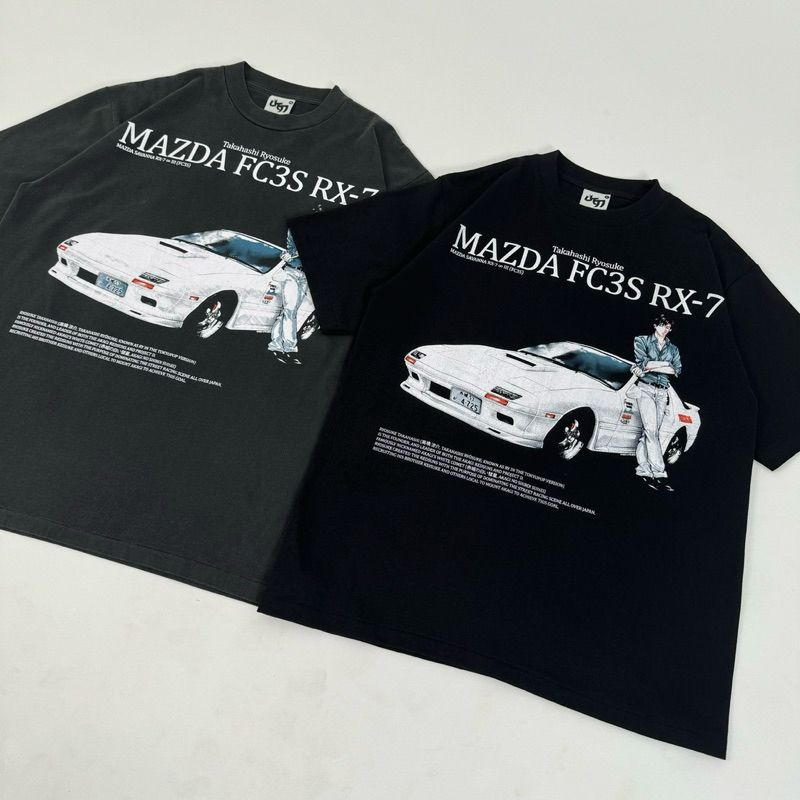 [ULTIMATE] T-shirt rx7 car white เนื้อผ้าCotton 100% พร้อมส่ง