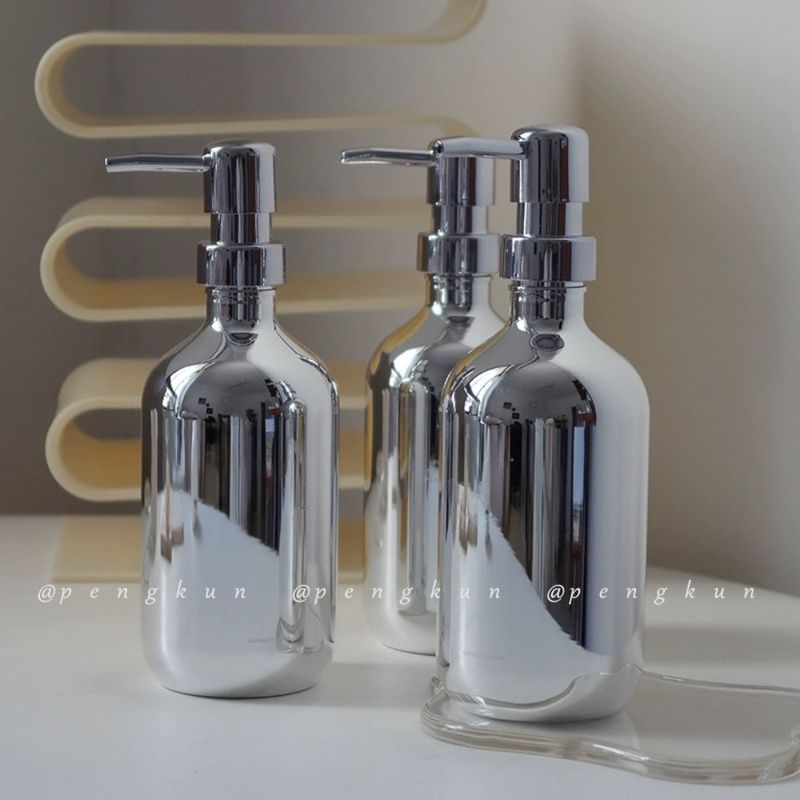 Electroplating Sub-bottling ห้องน้ําแชมพูเจลทําความสะอาดมือ Body Wash Conditioner เปลี่ยนโรงแรมขวดเปล่ากดขวดโลชั่น ins หรูหราสไตล์