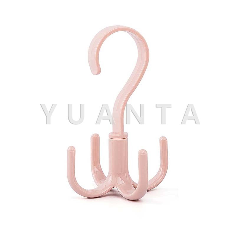 YUANTA สี่กรงเล็บตะขอสามารถหมุนอเนกประสงค์ Rotatable Four Claw Wardrobe Hooks