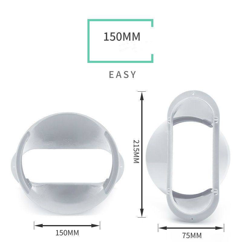 ท่อลมแอร์เคลื่อนที่ 6 นิ้ว（15cm）ยาว2-3เมตร ท่อระบายลมร้อน ท่อยืดหด แอร์พกพา ท่อเฟล็กซ์ ท่อไอเสีย ท่อแอร์มุ้ง ท่อเสริมแอร์เคลื่อนที่