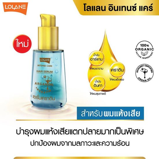 Lolane โลแลน อินเทนซ์ แคร์ เคราติน แฮร์ เซรั่ม 55มล.