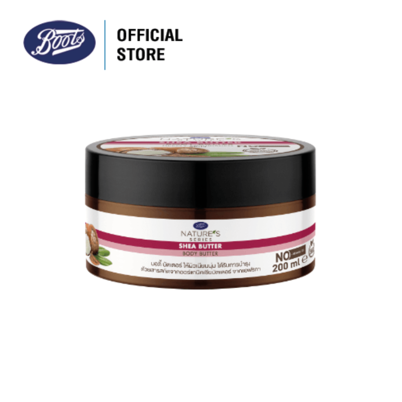 Boots Nature'S Series Shea Butter Body Butter เนเจอร์ส ซีรีส์ เชีย บัตเตอร์ บอดี้ บัตเตอร์ 200 มล.