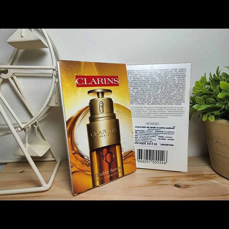 ของแท้💯สคบ.ไทย Clarins Double Serum (รุ่น Classic และ Light Texture) ขนาด 0.9 ml.