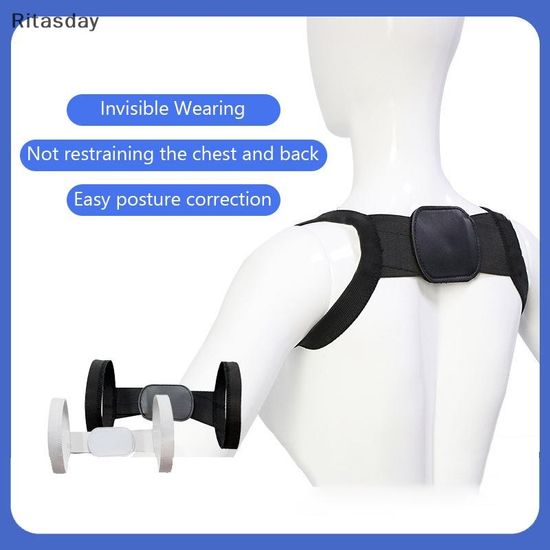 Ritasday Back Posture Corrector Unisex Home Office ปรับกลับไหล่แก้ไขเข็มขัดสําหรับ Clavicle Spine สนับสนุน Reshaping ร่างกายของคุณใหม่