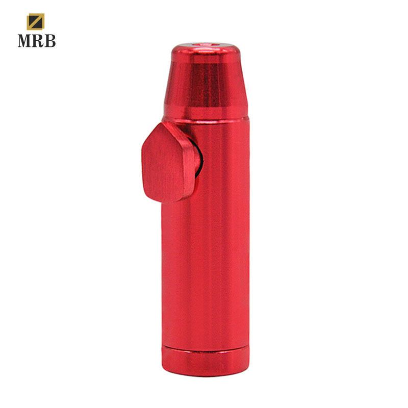 MRB Dispenser อลูมิเนียม Snuff Snorter Snuff Bottle Bullet-Shaped Bullet Shape Metal Rocket