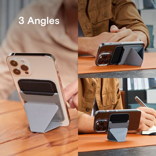 MOFT MagSafe Wallet Stand for iPhone 15/14/13/12 series MagSafe Compatible Phone Stand with 3 Viewing Angles