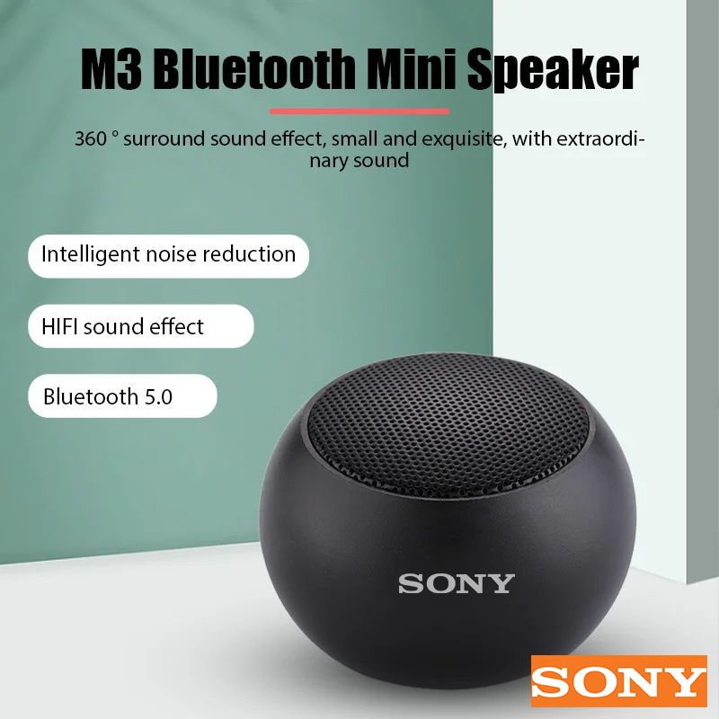 📻【อ่านออกเสียง】 + Gratis Ongkir📻Sony M3ลำโพงแบบมินิ Bluetooth ลำโพงไร้สายลำโพงเสียงขนาดเล็กสมาร์ทเบสลำโพงบลูทูธลำโพงขนาดเล็กจิ๋ว