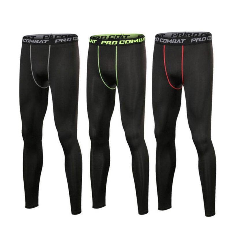 PRO COMBAT กางเกงออกกำลังกายขายาว วิ่ง/ฟิตเนส กระชับกล้ามเนื้อ Running Compression Pants Tights