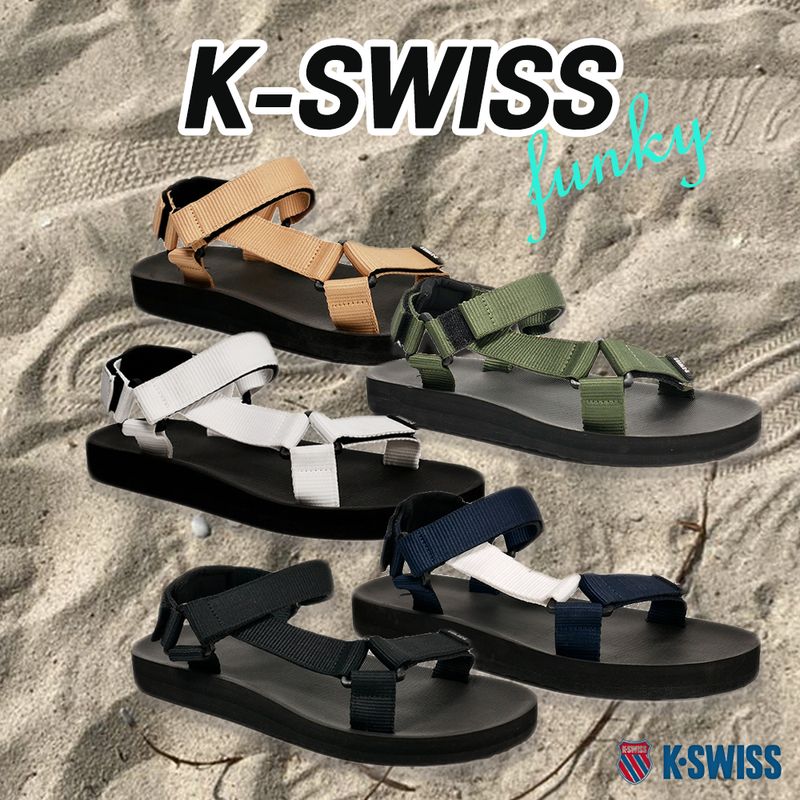 [ลด30% เก็บโค้ด 7700FASHDD] K-SWISS Funky รองเท้าแตะรัดส้น เค-สวิส ผู้ชาย ผู้หญิง