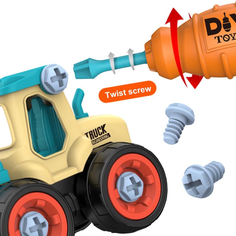 DIY TRUCK engineering series toys รถขุดดินของเล่น รถตักดินของเล่น ของเล่นเด็ก