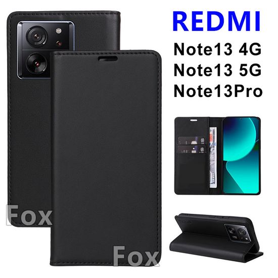 Case XIAOMI เคสฝาพับ ตั้งได้ Redmi Note13 4G/Note13 5G/Note13Pro/Note12 5G/Note12Pro/Redmi12/Redmi12C/Redmi13C Redmi14C RedmiA3 เคส ใส่นามบัตรได้ ฝาพับหนัง แม่เหล็ก Xundu