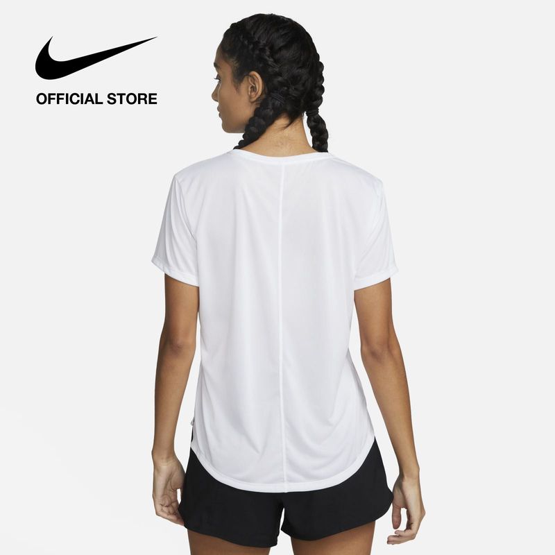 Nike Womens Dri-Fit Swsh Hbr Ss Tee - White ไนกี้ เสื้อยืดผู้หญิง Dri-Fit Swsh Hbr Ss - สีขาว