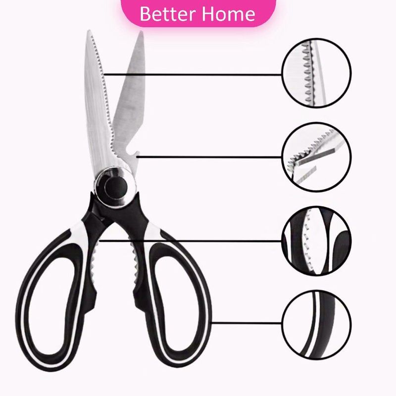 กรรไกรตัดอาหาร กรรไกรสารพัดประโยชน์ กรรไกรสแตนเลส อุปกรณ์เครื่องครัว Kitchen scissors