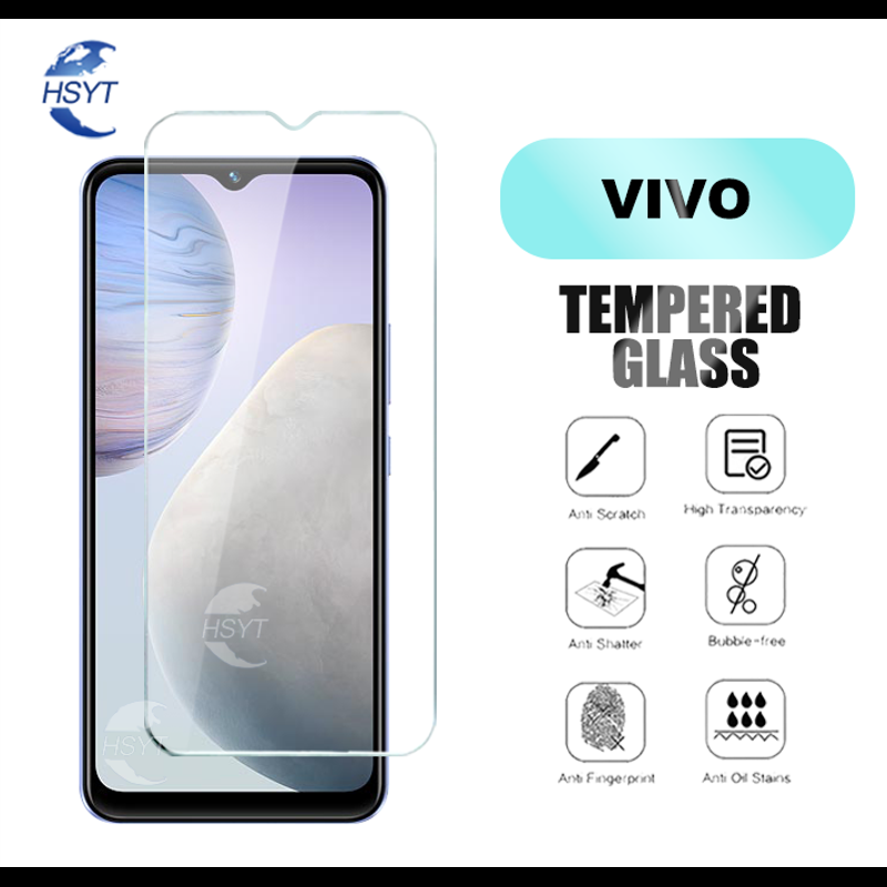 กระจกนิรภัยสำหรับ VIVO V29e V27e V25e V25 V23 V23e V21e V21 V20 SE X70 X60 5G Pro iQOO 11 Z7 Z7x หน้าจอ portetor ฟิล์ม