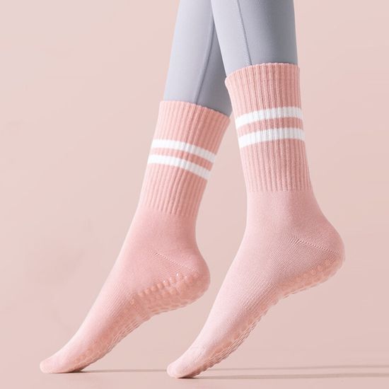 ถุงเท้า ถุงเท้าพิลาทิส อุปกรณ์โยคะ Sport Exercise Socks ถุงเท้าโยคะ ถุงเท้ากีฬา sports socks ถุงเท้าข้อยาว สำหรับผู้ใหญ่ ใส่สบาย ระบายอากาศได้