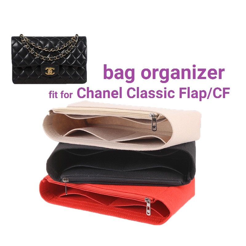 【นุ่มและเบา】ที่จัดระเบียบกระเป๋า Classic Flap CF ที่จัดกระเป๋า  bag organiser in bag ที่จัดทรง  organizer insert