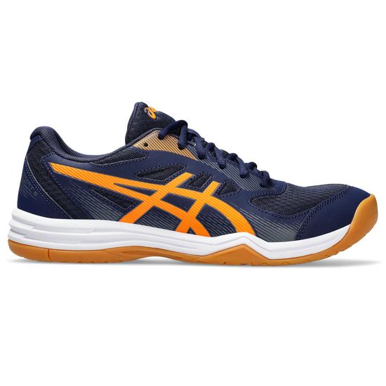 ASICS :  UPCOURT 5 MEN CPS ผู้ชาย รองเท้าสำหรับกีฬาในร่ม ของแท้  PEACOAT/SHOCKING ORANGE