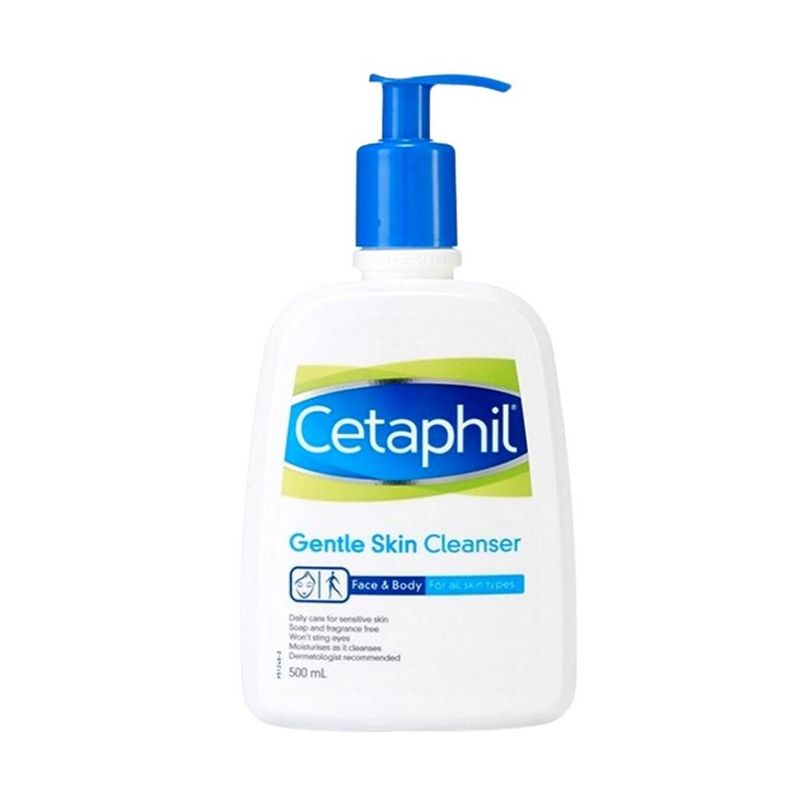 🛫พร้อมส่ง🛫 Cetaphil Gentle Skin Cleanser For All Skin Types 500ml โฟมล้างหน้า ครีม คลีนซิ่ง ทําความสะอาดผิวหน้า