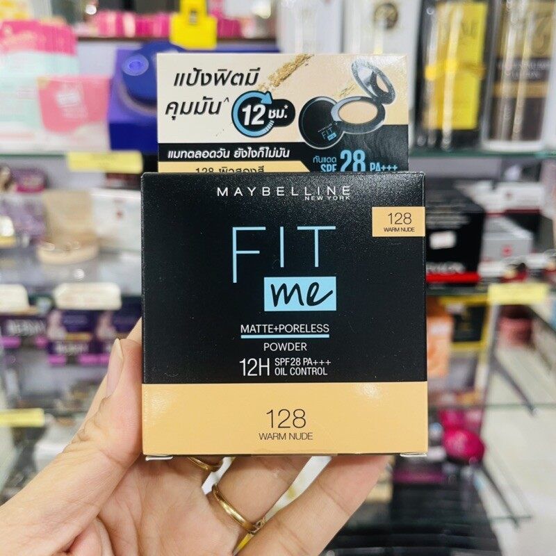 ส่งฟรี!!  เมย์เบลลีน ฟิตมี แมท+พอร์เลส คุมมัน12ชม 6 กรัม Maybelline FIT ME POWDER