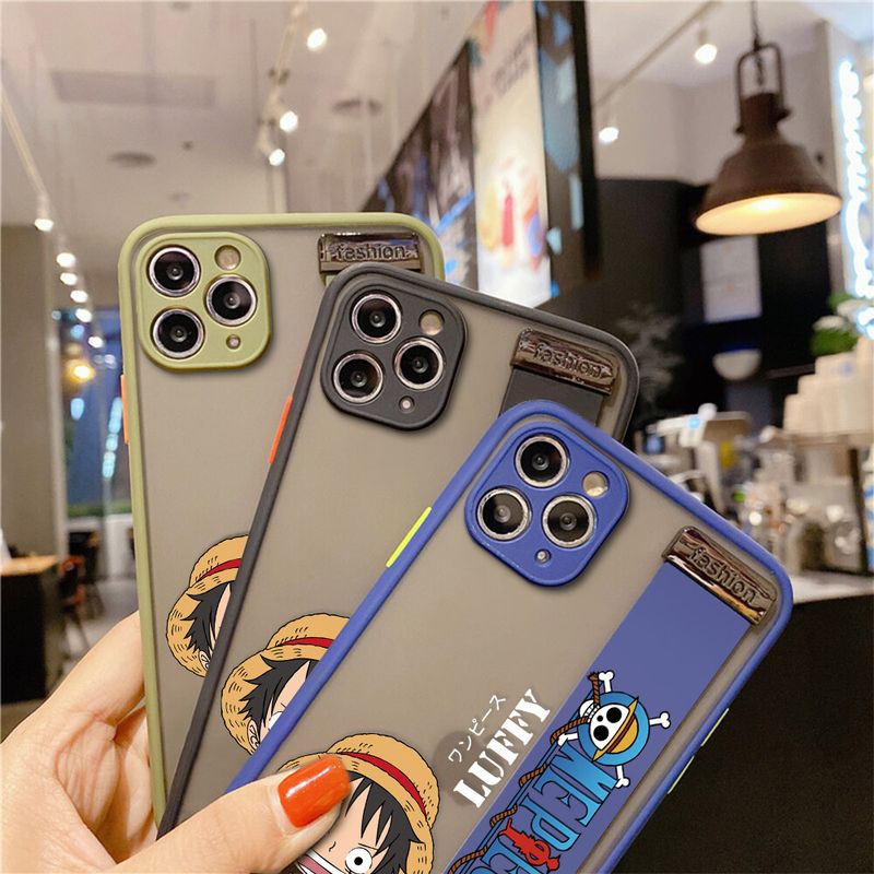 (มีสายรัดข้อมือ) Hontingaเคสมือถือ เคสโทรศัพท์ เคส Huawei Y9 Prime 2019กันกระแทกFrostedการ์ตูนอะนิเมะLuffyโทรศัพท์Fullปกหลังเลนส์ตัวปกป้องกล้องถ่ายรูปกรณีสำหรับชายหญิง