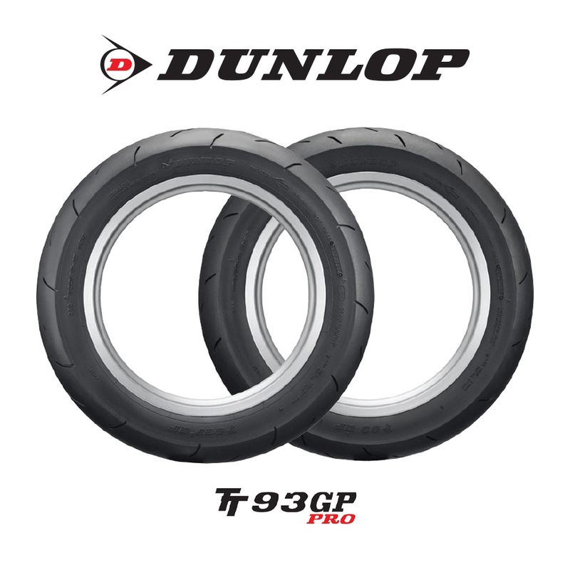 Dunlop TT93GP PRO ใส่ KSR ขอบ12 ยางมอเตอร์ไซค์ *Made in Japan