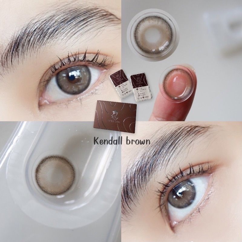 Thalialens สีKendall brown-คอนเเทคเลนส์รายปี (วัสดุ Silicone hydrogel เหมาะสำหรับคนตาแห้งมาก) Idollens