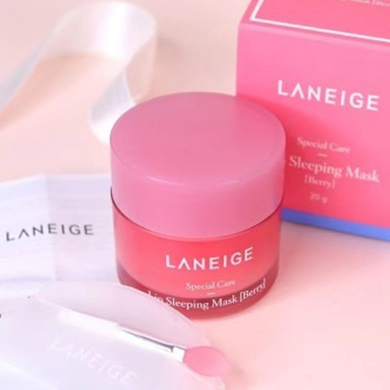 LANEIGE Lip Sleeping Mask 20g  ซื้อ 1 แถม 1 ลิปมาร์สเพื่อความชุ่มชื้น（ฟรีแปรงทาปาก）