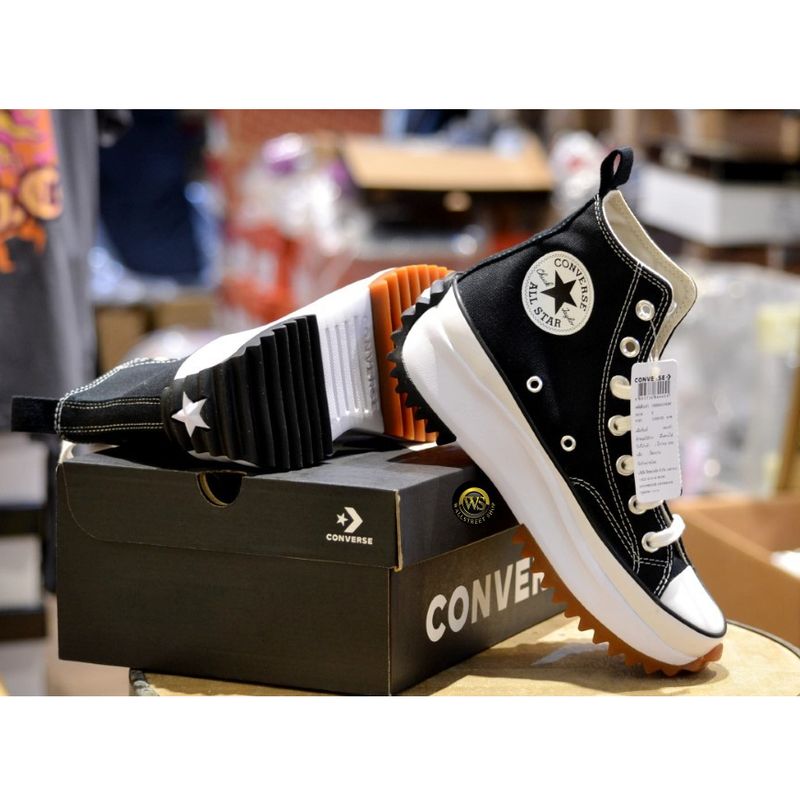 [ลิขสิทธิ์แท้]Converse run Star HIKE Hi black สินค้ามีพร้อมส่ง สินค้าป้ายไทย Made in เวียดนาม