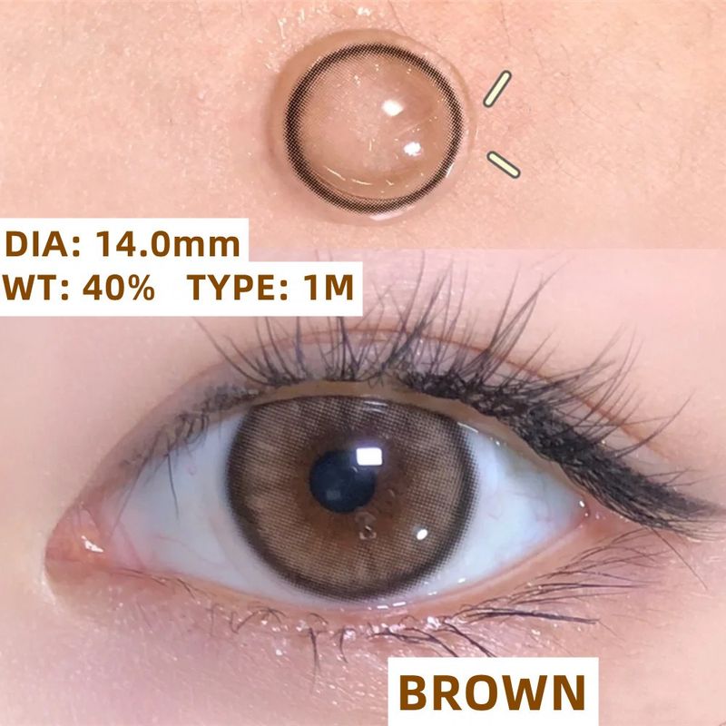 【New】Midroo คอนแทคเลนส์สีคอนแทก สียอดนิยม Fog Pearl Grey-14.0mm