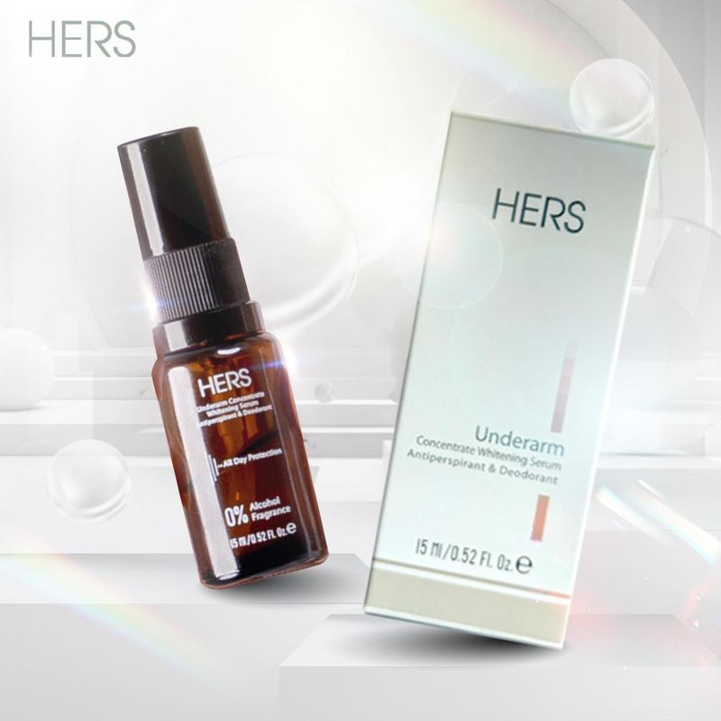 { ของแท้ } HERS เซรั่มรักแร้ บอกลาเหงื่อ คุมกลิ่นกาย วงแขนเนียน ขนาด 15 ml