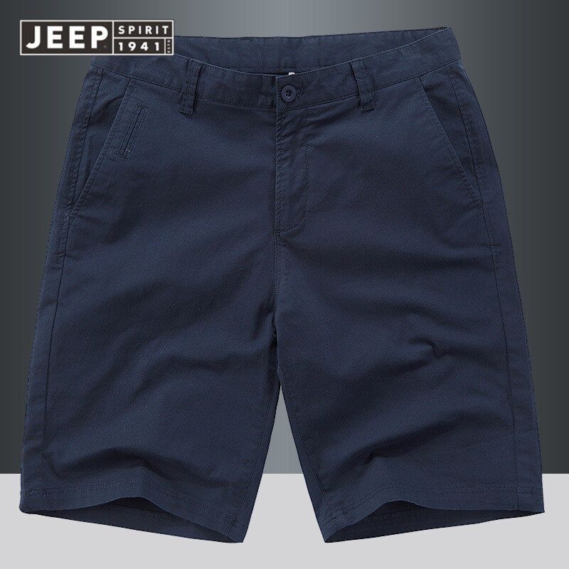 JEEP SPIRIT Shorts Men S Simple Five Pants Loose Casual Middle Pants Beach Pants